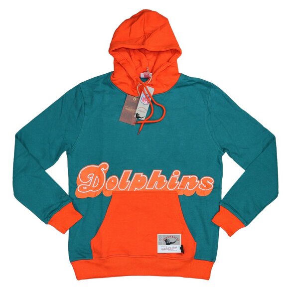 Mitchell & Ness Other - Mitchell & Ness Miami Dolphins NFL Throwbacks Hoodie Men's Sweatshirt NWT